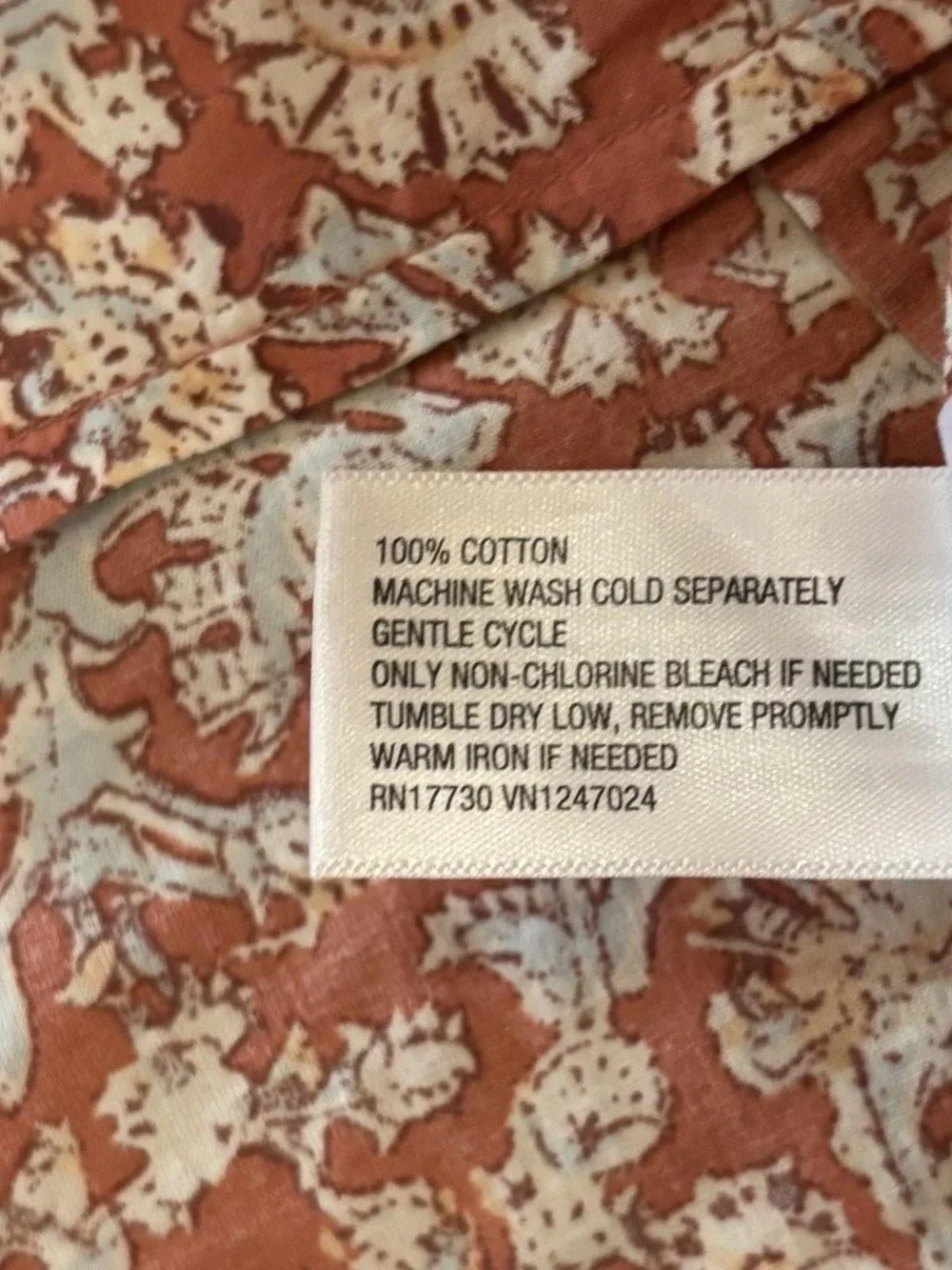 NWT Universal Thread Mini Wrap Skirt - Rust Floral M